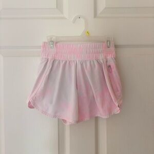 Lululemon DISCONTINUED Miami Pink Diamond Dye Tracker Shorts - rare